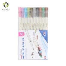 CONDA металлическая цветная ручка 10 шт./компл. маркерная ручка канцелярская Марка фирменный рисунок художественные принадлежности карта фото канцелярский материал