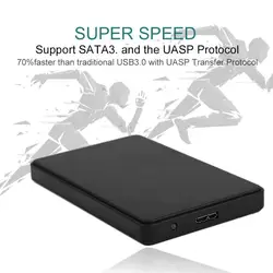 Практичный 2,5 дюймовый SATA внешний корпус USB3.0 HDD корпус из АБС-пластика коробка для жесткого диска поддержка 3 ТБ емкость Горячая продажа