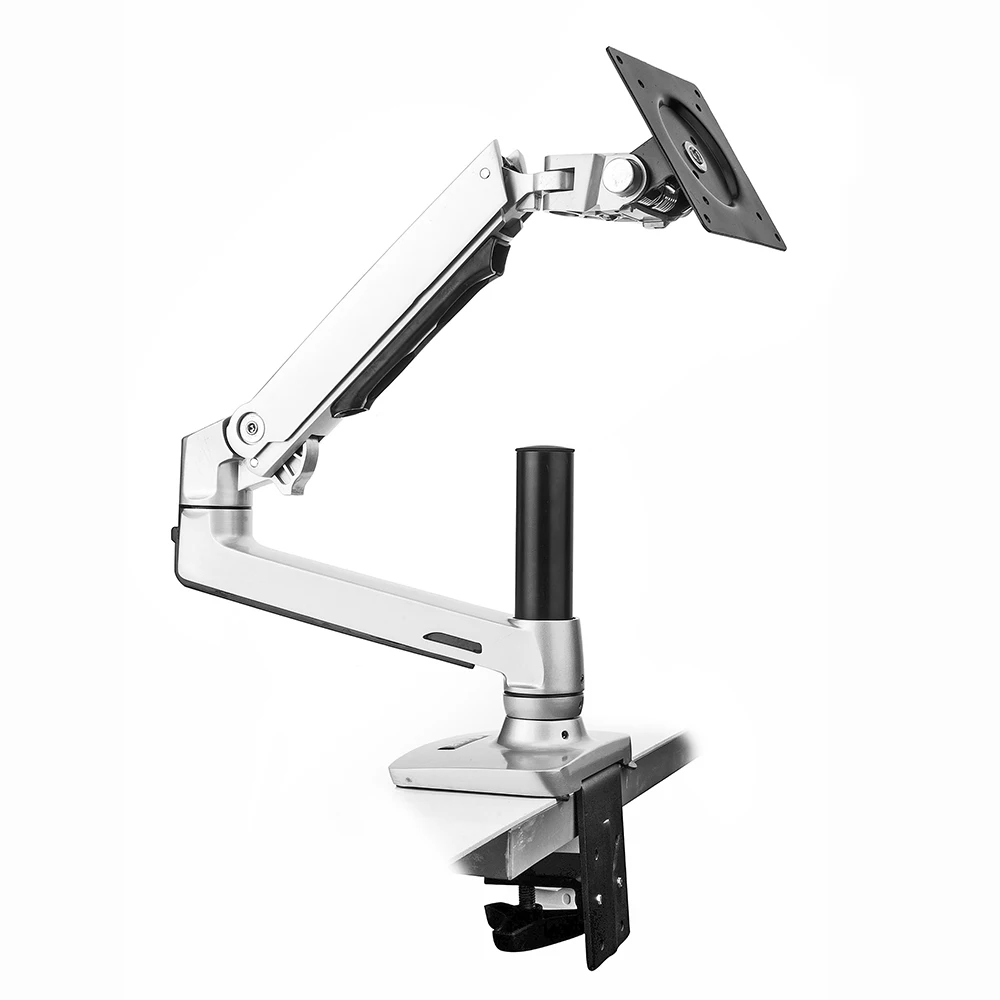 

Articulating Foldable LCD Monitor Desk Mount Stand for Graphic Monitor Screen Silver Color