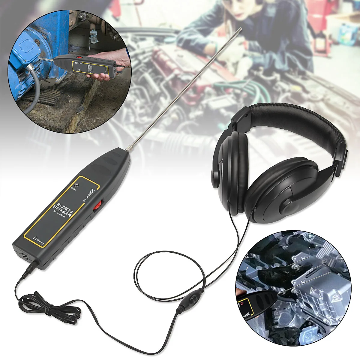 

100 db Leak Detector Electronic Stethoscope Water Water Leakage Alarm Volume Water Leakage Alarm For Automotive Leak Detection