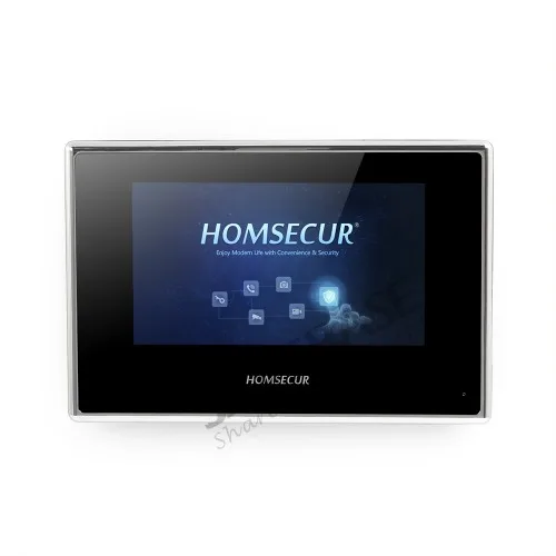 HOMSECUR 7 дюймовый видеодомофон с датчиком движения для 2 семейств|Видеодомофон| |