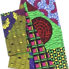 Высококачественная Анкара ткань Африканская восковая печать ткань нигерийский воск для платья 2+ 4 ярдов шелковая шифоновая ткань африканская ткань B2-C10