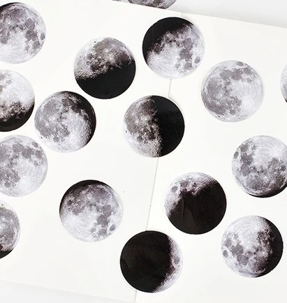 Шикарная Новинка Канцтовары Kawai 45 шт./кор. Moon стильные мини бумажные украшения