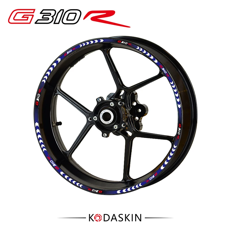 KODASKIN G310R колеса мотоцикла таблички 12Rim Набор наклеек forBMW G310R 17 ''stripes