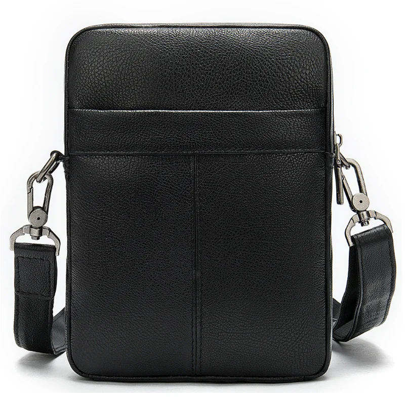 

New Leather Men'S Shoulder Bag Multi-Function Small Bag Top Layer Leather Business Bag Diagonal Men'S Bag