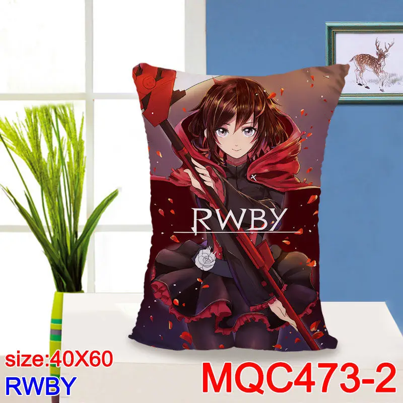 40x60CM Hot Anime RWBY Pillow covers Decorative pillows cushions Soft