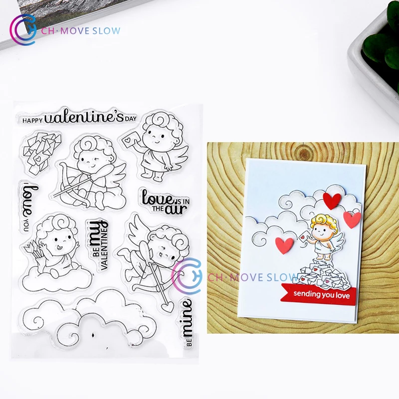 

CH angel Transparent Clear Silicone Stamp/Seal for DIY scrapbooking/photo album Decorative clear stamp sheets