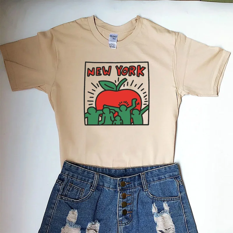 

Hillbilly Vogue Unisex Style Funny New York Tshirts Summer Short Sleeved Graphic Tees Printed Oversize Tumblr Tops T shirt Girl