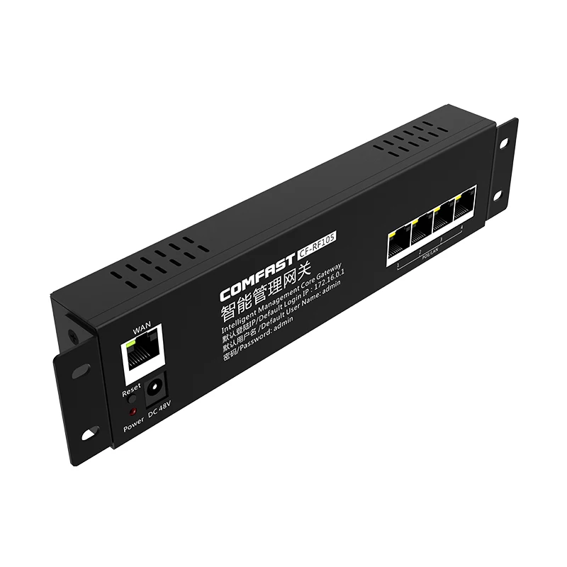 Comfast RF105 100 м интеллектуальная "начинка" Gateway AC шлюз маршрутизации QCA531 маршрутизатор переменного тока с 4LAN порт 10/100 Мбит/с POE Мощность поставить режим маршрутизатора