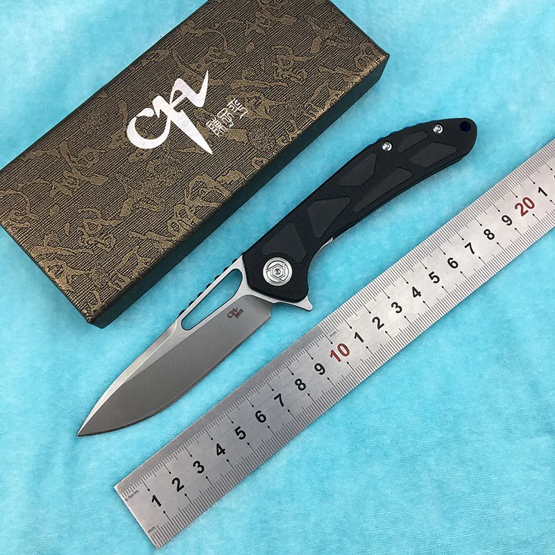 Складной нож CH CH3509 G10Flipper лезвие D2 Ручка G10 шариковый подшипник Походный для