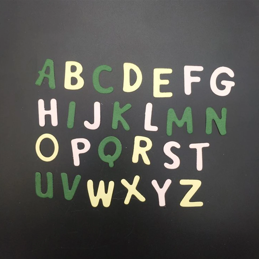 Lovely Small 26 Alphabet Letters Dollar Coin Pattern Metal Cutting Dies