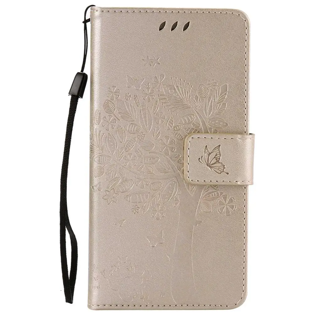 Gold Для coque sony Xperia M2 чехол для Fundas sony Xperia M2 dual S50H D2303 D2305 D2306 3D узор Бумажник откидной Чехол кожаный чехол - Цвет: Gold