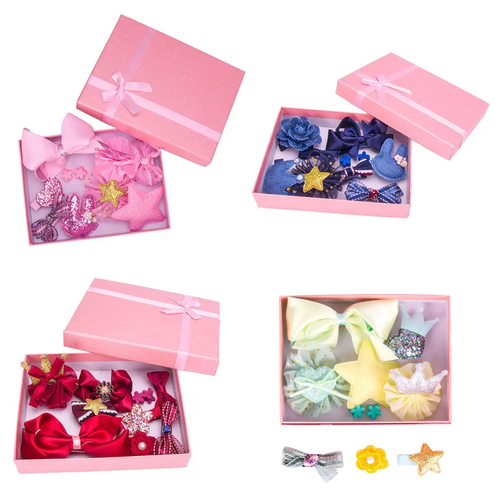 2019 Emmababy Cute Kids Baby Headband Girls Crown Hair Clip Ribbon Bowknot 10 Styles Of In Box | Детская одежда и обувь