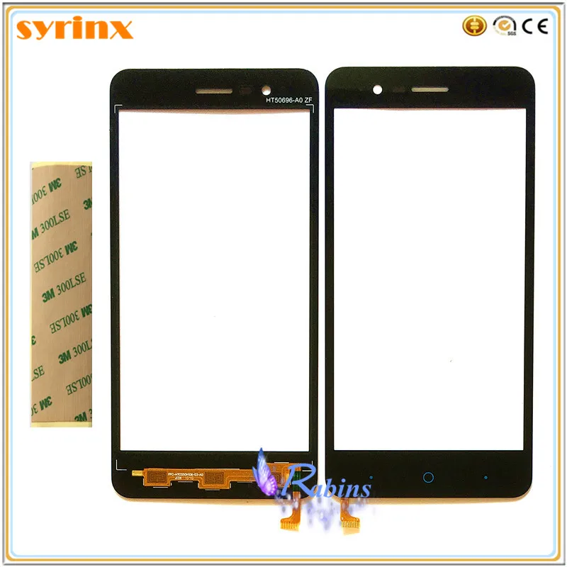 

SYRINX 3m tape Mobile Phone Touch Panel Sensor Touchscreen Touch Screen Digitizer Front Glass For ZTE Blade A510 BA510 BA510C