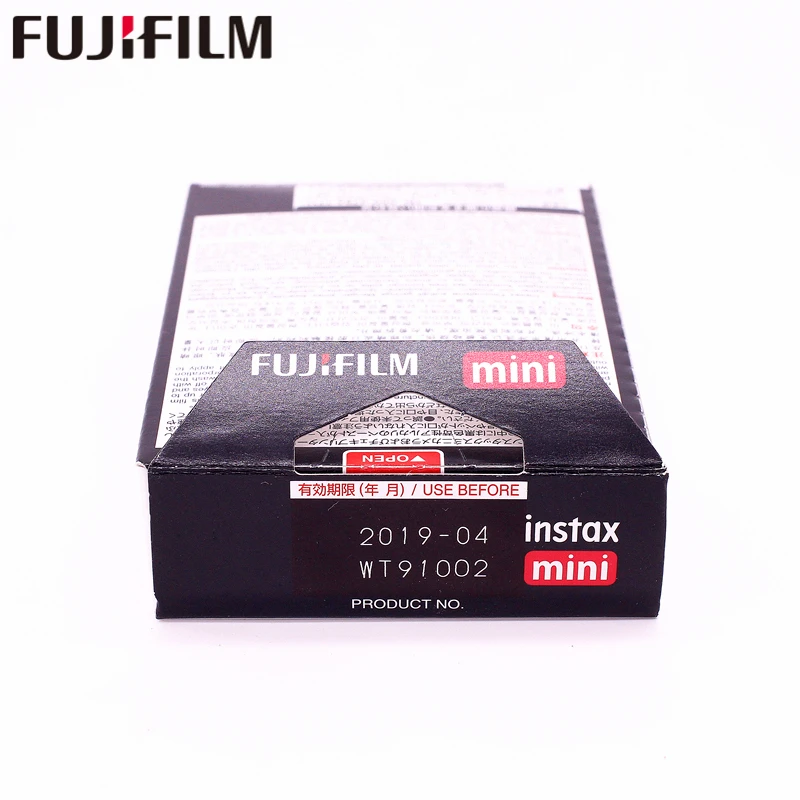 Оригинальная фотобумага Fujifilm Instax Mini 10 листов черная рамка мгновенная пленка для