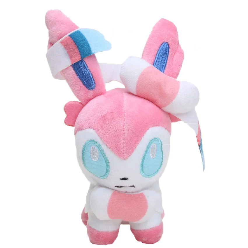 12 см Takara Tomy Pokemon pikachu eevee плюшевые игрушки Sylveon Umbreon Espeon Jolteon Vaporeon flarion Glaceon плюшевые мягкие животные - Цвет: pink 14cm