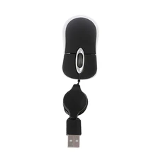 Портативная компьютерная мышь Мини Проводная usb-мышь выдвижной кабель 800 dpi мыши для портативных ПК