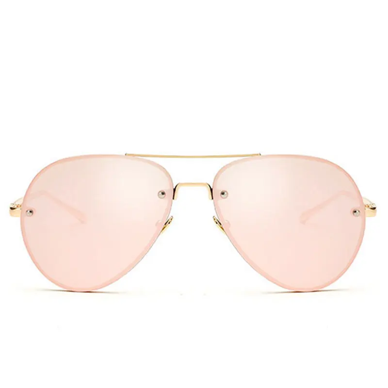 

CandisGY Aviation Rose Gold Classic Aviation Women Sunglasses Mirror Summer Style Fashion Glasses Vintage Sexy Lady Sun Glasses