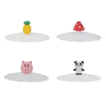 Силиконовая Термостойкая Пыленепроницаемая чашка с крышкой, универсальная чаша, милая кухонная чашка, аксессуары, крышка для чашки, новинка