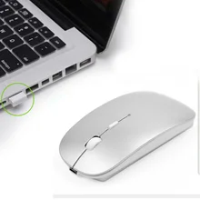 Новая беспроводная мышь Бесшумная компьютерная мышь ПК 2400 dpi эргономичная мышь 2,4 ГГц USB оптическая мышь для портативных ПК