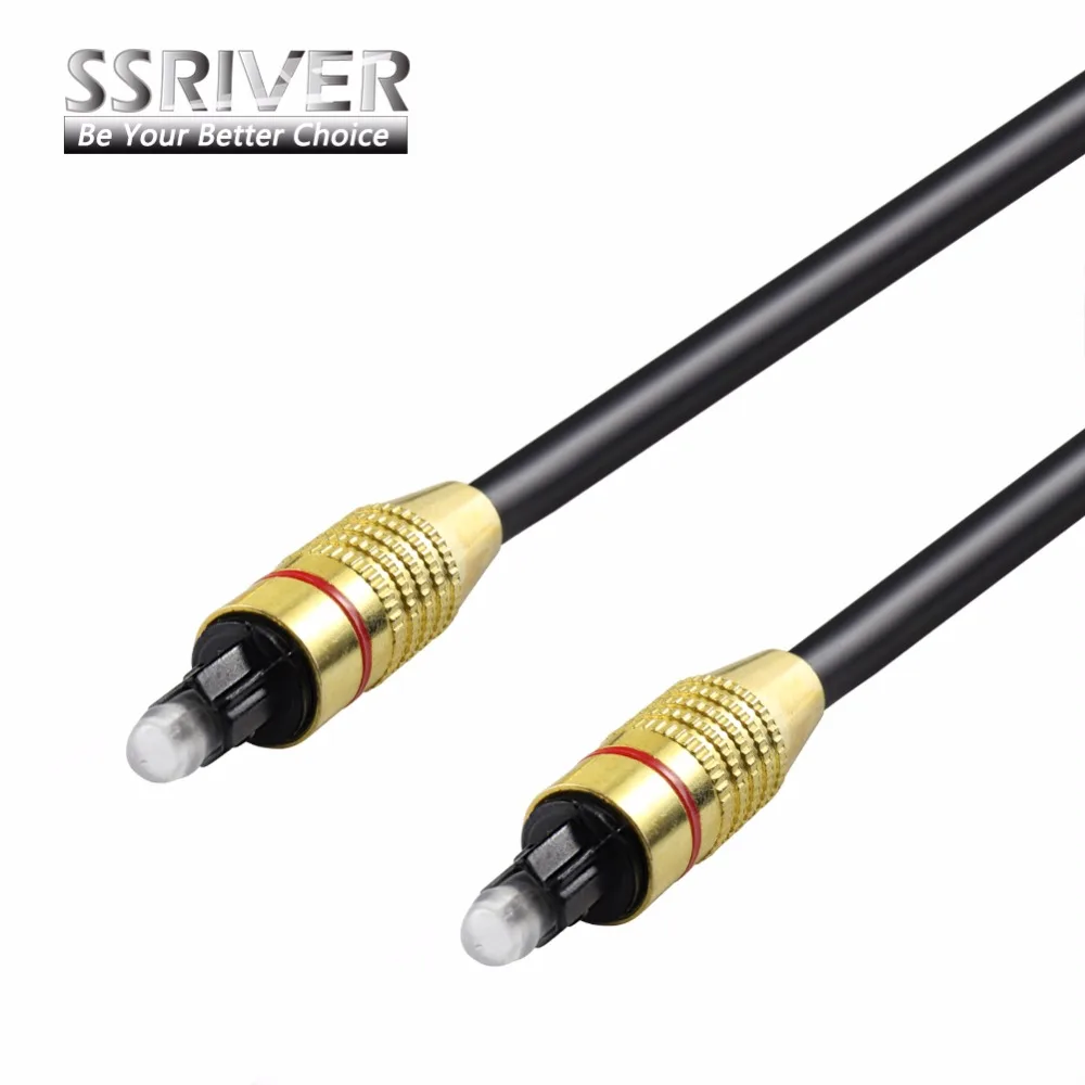 SSRIVER Toslink Optical Fiber Digital Audio Cable For PS4 HDTV DVD OD 6