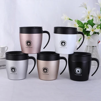 

Travel Coffee Mug Creative with Lid Stainless Steel High quality Cups and Mugs Tea Milk Drinkware