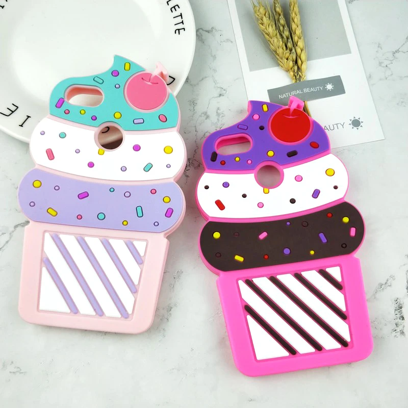 

3D Ice Cream Soft Cover For Xiaomi A1 Mi 5X 4i 4C Redmi 3S 4A 4X 5A Redmi Note 3 Pro 4 4X 5A Y1 Y1 Lite Coffee Cup Phone Cases