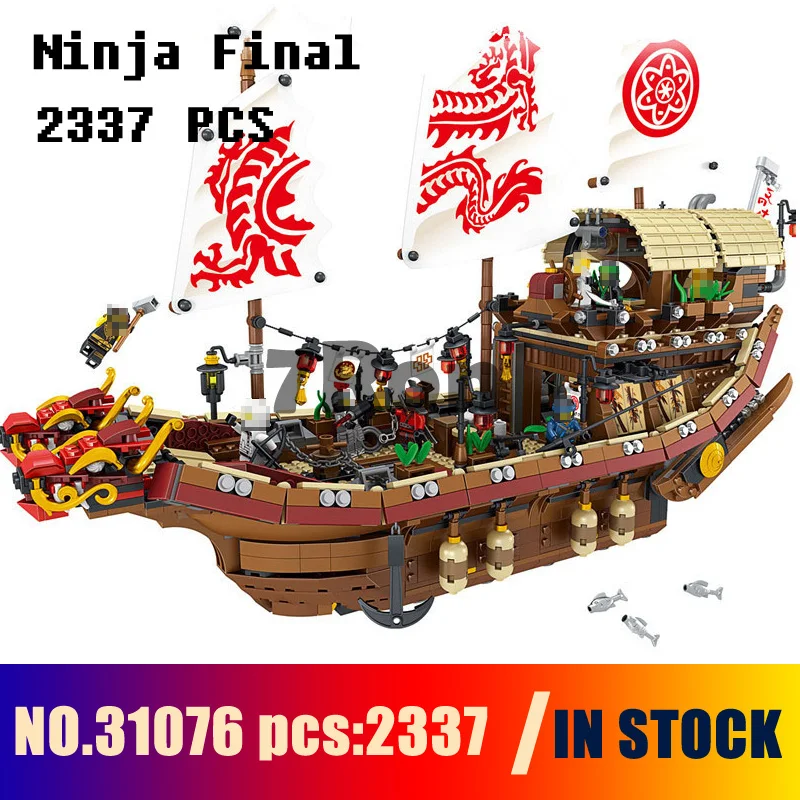 

Compatible with lego 70618 Models building toy 31076 2337pcs Ninja Final Fight Of Destiny's Bounty Building Blocks & hobbies