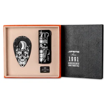 

CIGARLOONG New Arrival Blue Pattern Cigar Gift Set with Cigar Cutter and Lighter Cigar Accessories CQ-B2001