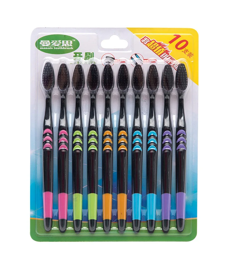 3096 10pcs/pack blister toothbrush hang package for promotionalin