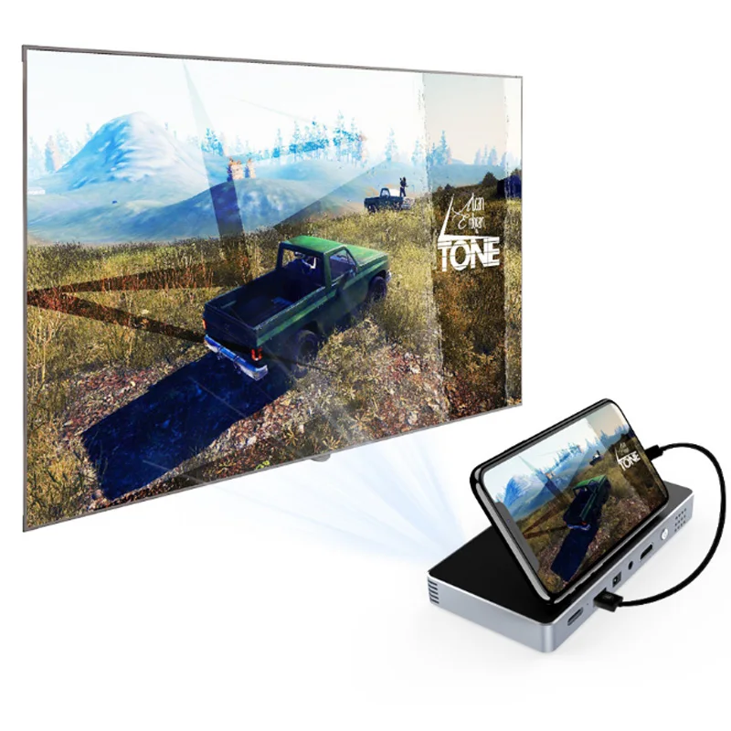 

Mini Portable Projector Household Smart DLP HD Phone Beamer for Home Theater Dropshipping