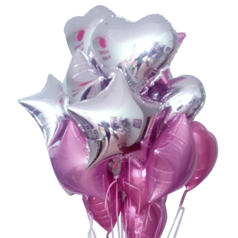 

5 pcs 10 inch Helium Balloon Five-Point star Wedding Ball aluminum Foil Balloons Inflatable gift Birthday toy Party Decoration