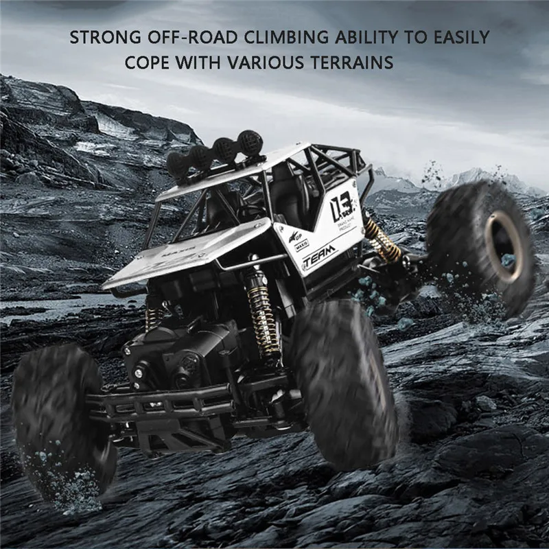 Oeak автомобиль 1/16 4WD Rock Crawlers вождение автомобиля двойные двигатели Bigfoot пульт