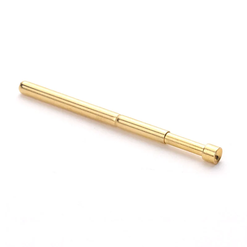 Pointed Spring Test Probe Spring Total Length 33.35mm Gold Plating For Testing Circuit Board Instrument Tool PA125-A2 100Pcs