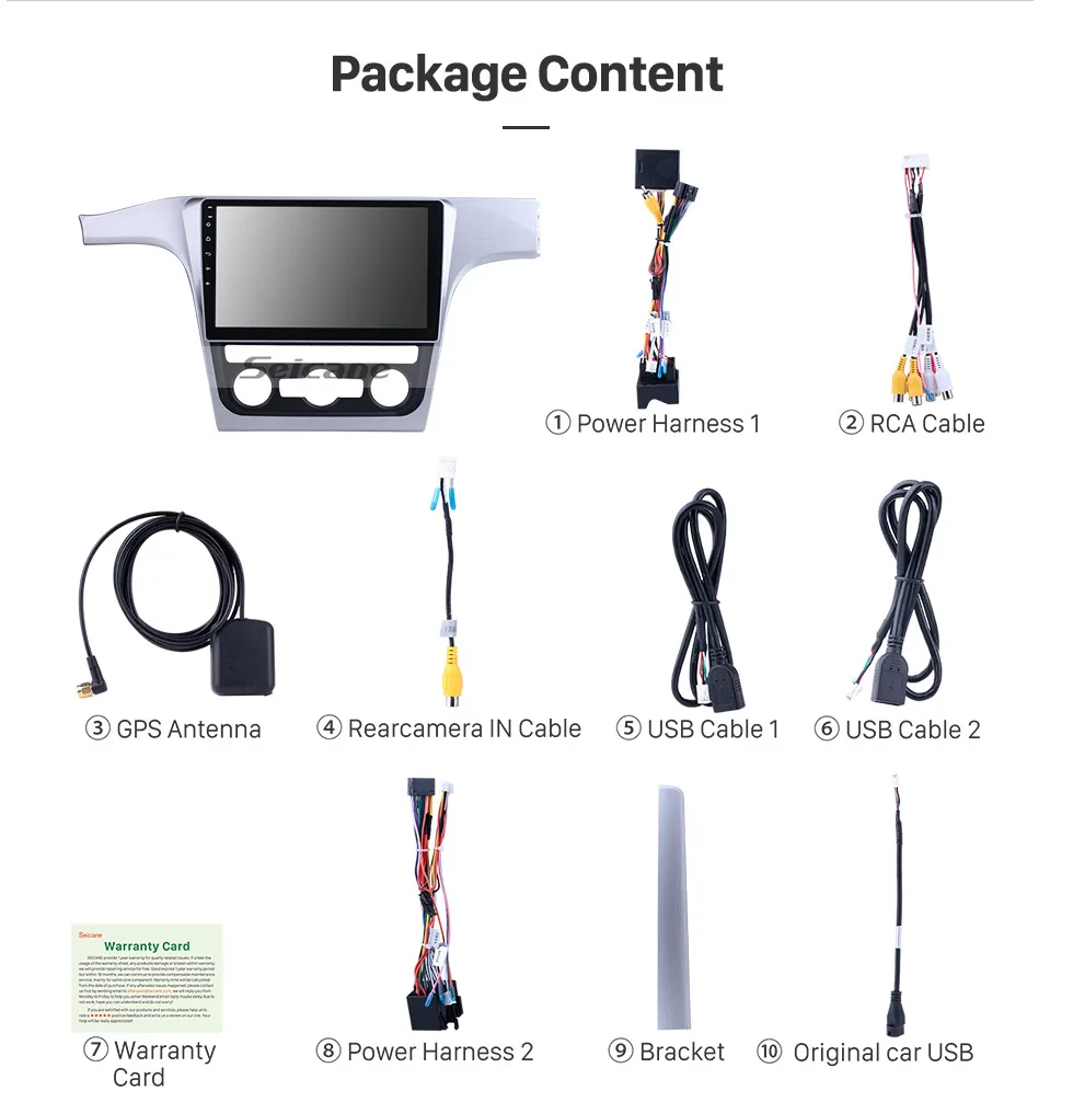 Excellent Seicane Android 8.1 RDS GPS Unit Player for VW Volkswagen Passat 2012 10.1 inch Car Radio with Steering Wheel Control 1080P DVR 16