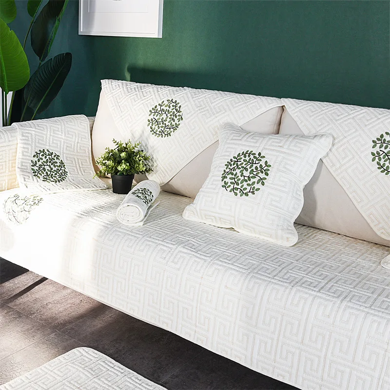 Rug Sets Sofa Cushion Summer Cool Pad Sofa Mat Non Slip Cloth Art