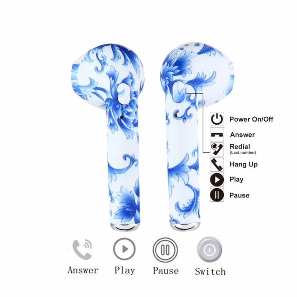  i7s tws Camo In-Ear Earbuds Wireless Stereo Ear Mini Bluetooth Headset earphone Wireless With Charging Box for iPhone xiaomi