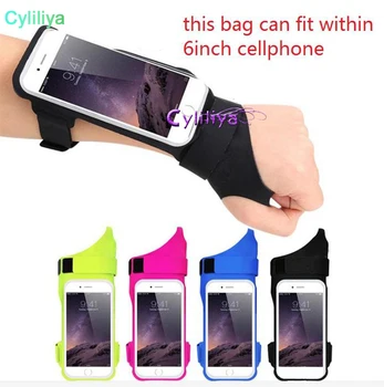 

100pcs New running phone arm bag riding sports thumb arm with outdoor waterproof anti-theft wrist bag arm bag