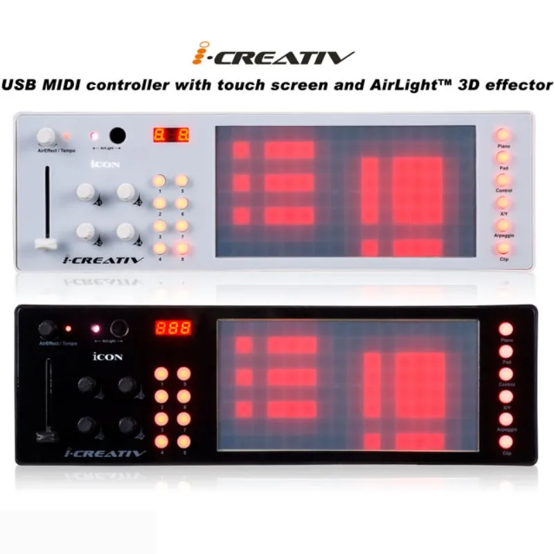 Икон iCreativ USB MIDI аудио контроллер с сенсорным экраном и AirLightTM 3D эффект управления