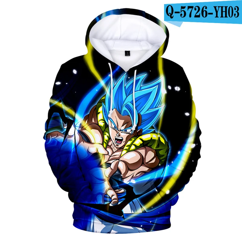 

Dragon Ball Hoodie Super Broly Movie Costume Moletom Kids 3D Clothes Super Saiyan Boys Clothings Japanese Cartoon Anime Hoodies