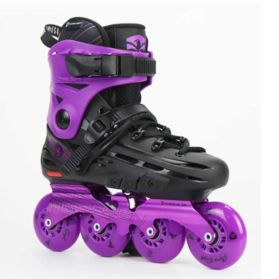 100% الأصلي تحلق النسر F4-RAVEN حذاء تزلج بعجلات الصقر المهنية الكبار الأسطوانة التزلج حذاء سباق التعرج انزلاق شحن التزلج