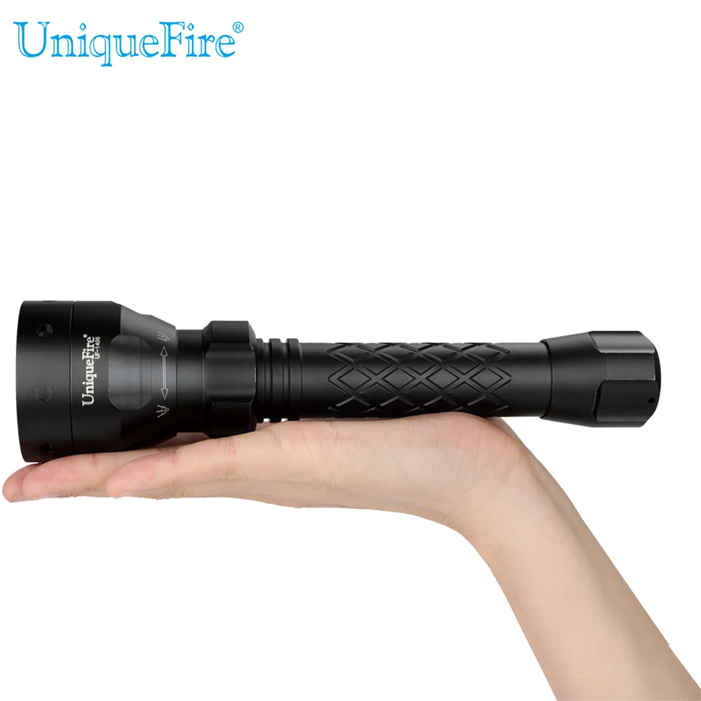 

LED Torch UniqueFire 1406 Zoomable IR940NM LED Rechargeable Night Vision Light With Convex Lens 50mm Shockproof & Waterproof
