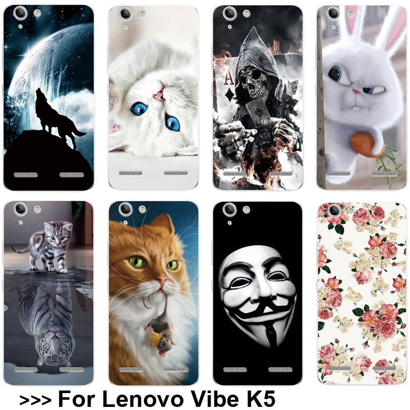 Различные узорчатый чехол для lenovo Vibe K5 K 5 мягкие чехлы из ТПУ 0 &quotчехол телефона