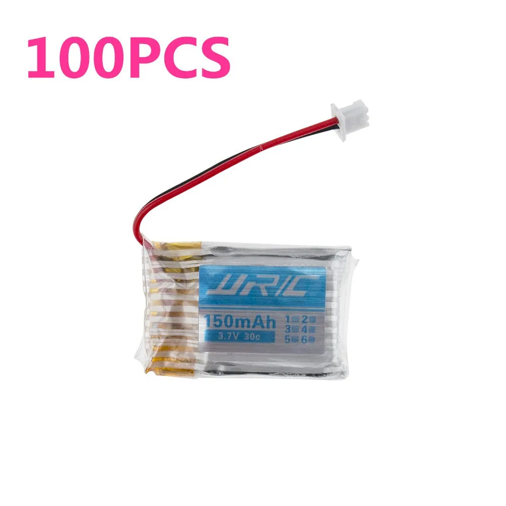 100pcs 3.7V 150mAh 30C Li po Battery For JJRC H20 Mini drone RC