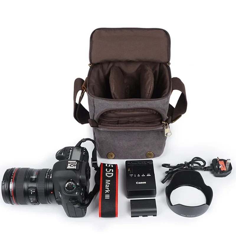 DSLR Camera Bag Digital photography Photo Video Shoulder Case Cover Nylon Bags For Dslr Sony Canon Nikon D700 D300 D200