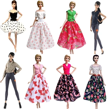 

NK Mix Style Newest Doll Ballet Dress Super Model Fashion Outfit For Barbie Doll Accessories Child Toys Girl' Gift 272 JJ