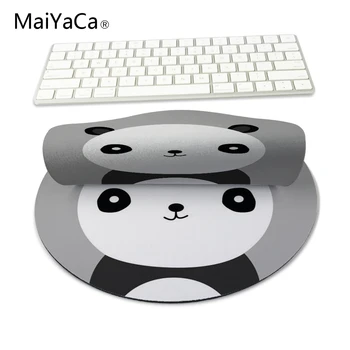 

MaiYaCa Hot Cartoon 22 * 22 cm Mouse Pad Mat Controle De Velocidade Bolso Cactus rodada Cute bear black and white serie mats