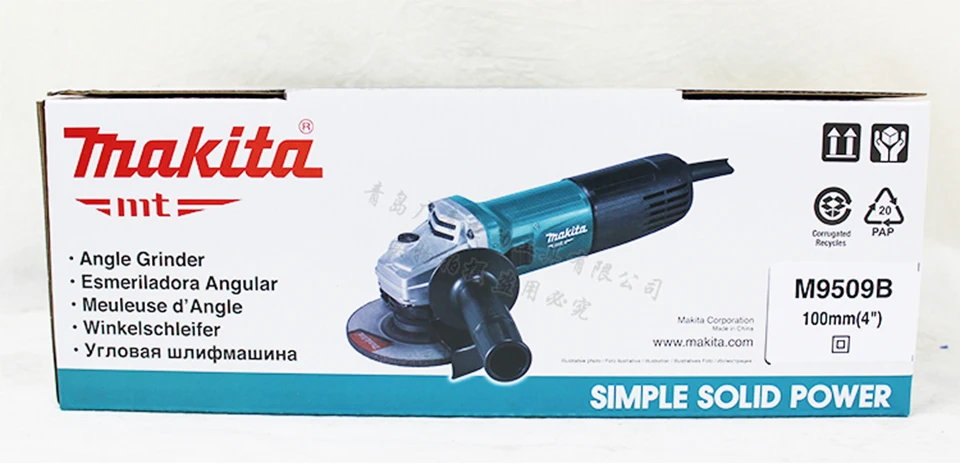 Японская угловая шлифовальная машина Makita M0900B/M9513B полировальная машина M9506B шлифовальная и режущая машина M9509B 540 Вт/720 Вт/850 Вт