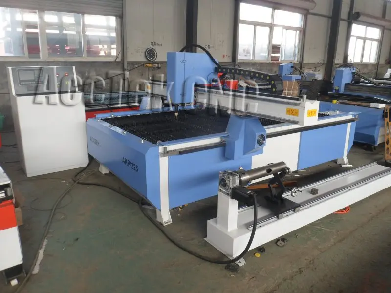 

cnc plasma cutting machine AKP1325s with fuem extractor for steel and metal
