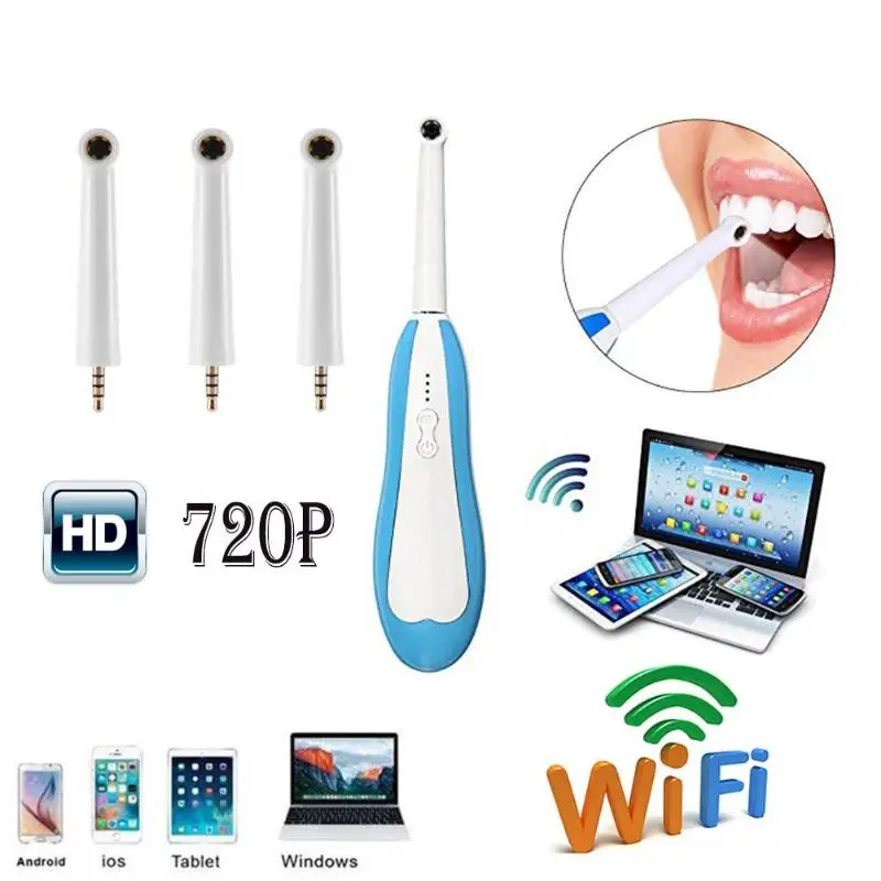 

High Quality Wireless WiFi HD 720P IP67 Waterproof Intraoral Endoscope Dental Camera Inspection for Dentist Oral Real-time Tool